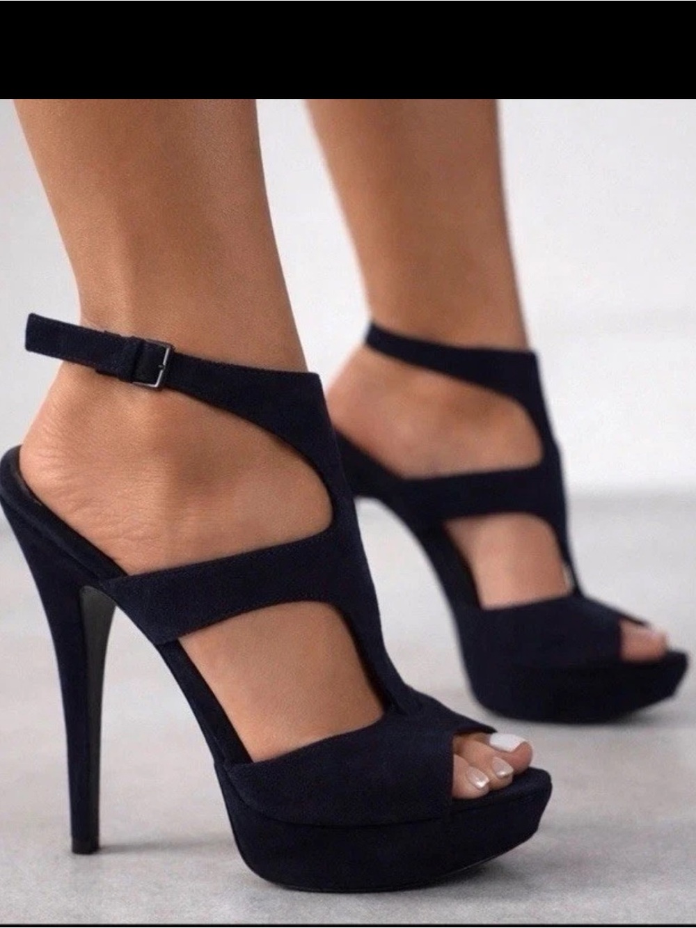 Miu Miu Calzature Donna Navy Platform Heels 38 US8 $795